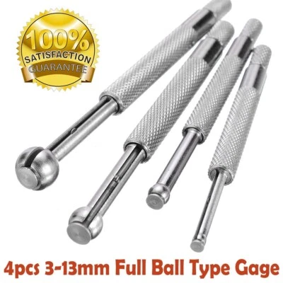 4pcs 3-13mm Full Ball Type Gage Telescopic Small Hole Bore Gauge Set - Image 1 of 4