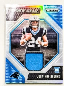 2024 Prizm Rookie Gear Jonathon Brooks RC Jersey Patch Panthers PRIZM - Picture 1 of 2
