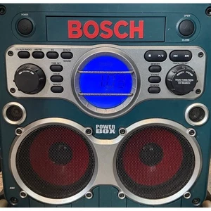Bosch PB10-CD Power Box Jobsite AM/FM Radio, Battery Charger, CD Player, Tested - Picture 1 of 10