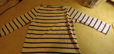 Ladies Crew Clothing Striped Top Size 10, Full price £20 Excellent Condition  - Image 1 of 3