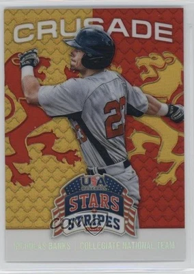 2015 Panini Stars and Stripes Crusade Red /99 Nick Banks Nicholas Banks #77 - Image 1 of 2