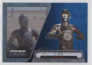 2016 Topps Star Wars Evolution Blue Lightsaber C-3PO Protocol Droid #72 3j7 - Picture 1 of 3