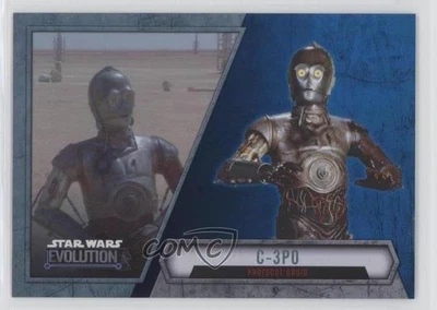2016 Topps Star Wars Evolution Blue Lightsaber C-3PO Protocol Droid #72 3j7 - Image 1 of 3