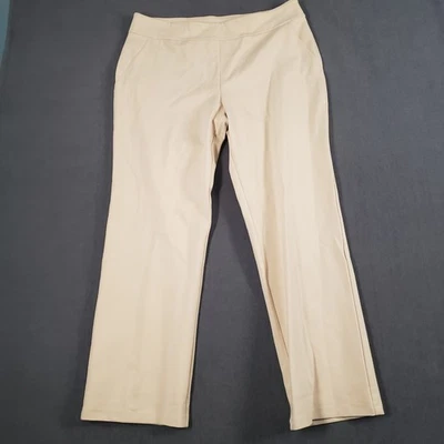 Calça Linea by Louis dell'olio Feminina Tamanho 14 Petite Pull On Elástica Reta  - Imagem 1 de 4