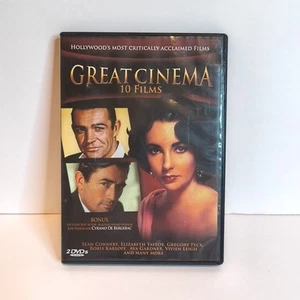 Great Cinema 10 Films 2 DVD Set Sean Connery Elizabeth Taylor - Picture 1 of 4
