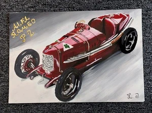 Alfa Romeo P 2 auto da corsa d'epoca Formula 1 pezzo unico dipinto adatto 1:18 1:43 - Foto 1 di 1