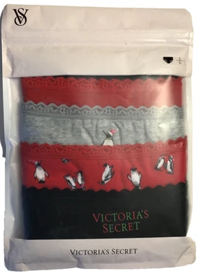 Victoria's Secret Women's 5-Pack Briefs Large Multicolor Cotton High Leg NEW - Image 1 of 4