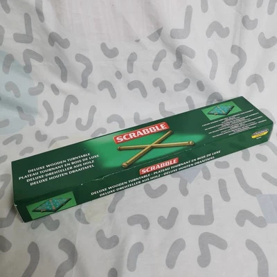 Scrabble Deluxe Wooden Turntable - Premium Rotating Game Board Accessory - Image 1 of 4