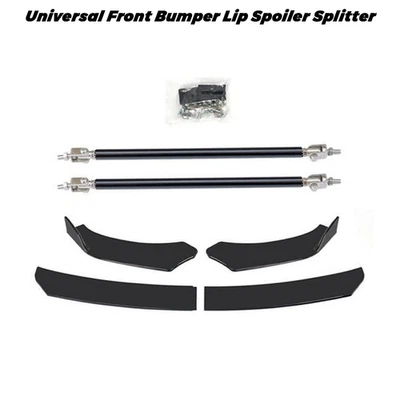 Front Bumper Lip Spoiler /Splitter Strut Rods Glossy For Pontiac grand prix - Image 1 of 4