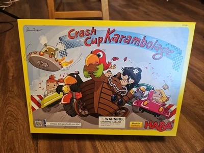 New OB HABA Board Game CrashCup Karambolage Wood Race 6 Years German Game - Image 1 of 4