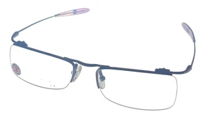 New Balance Mens Eyeglass Metal Rectangle Rimless Frame 356 3 Gunmetal . 51mm - Picture 1 of 12