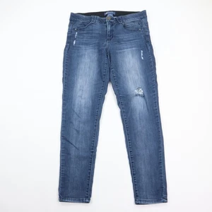 Democracy Jeans Damen 12 Ab Technology Skinny Straight Stretch Distress Blau - Bild 1 von 10