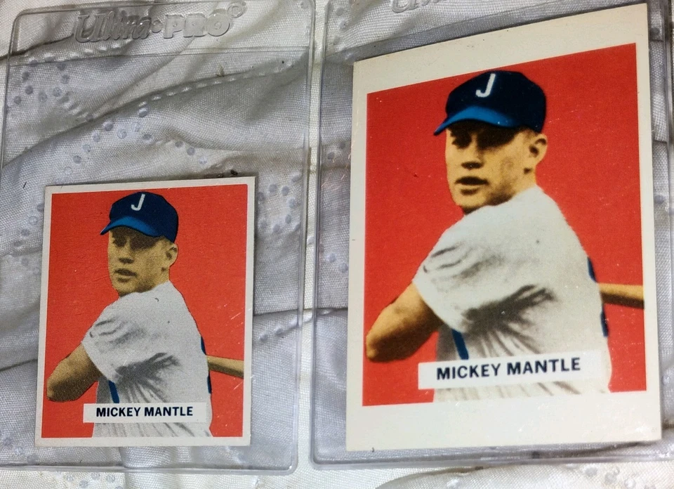 Tarjetas de béisbol 1984 revista BBC 1949 BOWMAN MICKEY MANTLE NOVATO ¡BONITA TARJETA! Foto 1 de 1