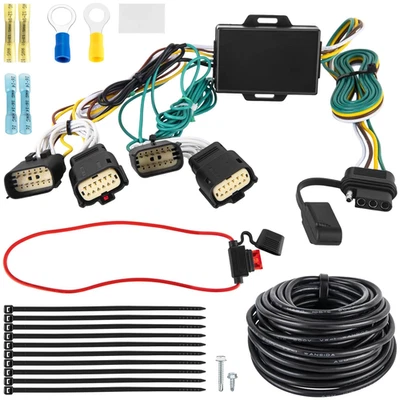 56407 4-Pin Trailer Hitch Wiring Harness Fit for Jeep Wrangler JL/JLU 2018-2024, - Image 1 of 4