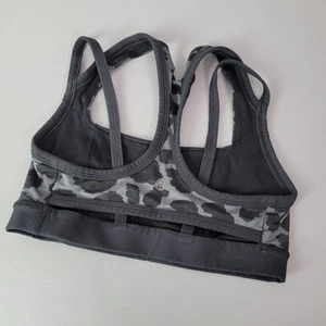 LULULEMON Size 4 Splendour Luxtreme Black Double Strap Sports Bra - Picture 1 of 5