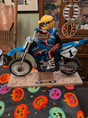 VINTAGE Jeremy Mcgrath MX Tyco RC X-TREME CYCLE  Motorcycle Dirt Bike Motocross  - Image 1 of 4