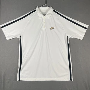 Purdue Boilermakers Shirt Mens 2XL White Black NCAA Basketball Nike Golf Dri Fit - Picture 1 of 6