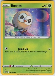 Damaged Holo Rowlet SWSH220 Promo SWSH: Sword & Shield Promo Cards - Picture 1 of 2