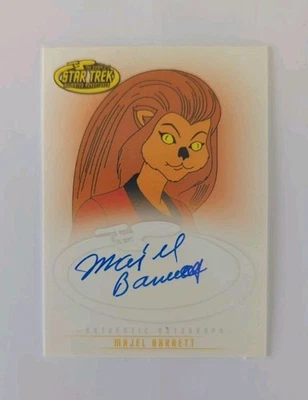 Rittenhouse Star Trek The Animated Series Autograph A5 Majel Barrett / Lt M'Ress - Image 1 of 2