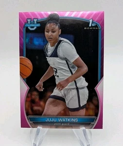 Juju Watkins 2023 1st Bowman U Chrome Basketball Pink Refractor #43 USC Trojans - Picture 1 of 2