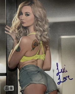 Lexi Lore signed 8x10 Foto Erotik Star original Autogramm BAS Beckett COA sexy! - Bild 1 von 1