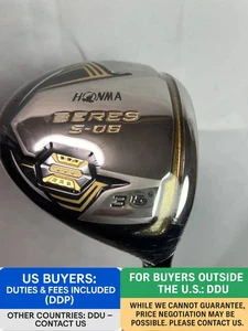 HONMA BERES S-06 3-Star Fairway wood 3W 15° R-Flex ARMRQ X 52 w/ Headcover - Picture 1 of 11