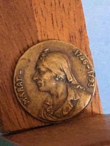 Ancien Jeton Hommage à MARAT 1746 1793 Anonyme - Picture 1 of 2