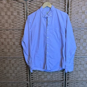Camicia uomo J Crew slim fit cotone biologico elasticizzato con bottoni M viola lilla - Foto 1 di 7