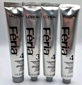 Lot of 4 Loreal Feria Power Shimmer Conditioner 1.7 oz L'oreal - Picture 1 of 2
