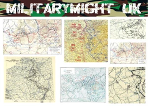 1 /16 - 1/18 SCALE FIGURES WW2 ALLIED BATTLE OF THE BULGE MAP DIORAMA MODEL - Picture 1 of 1