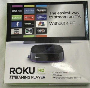 Roku HD (2nd Generation) Media Streaming Player 2500R - Black NEW - Picture 1 of 6