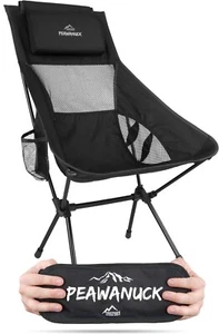 XXL Ultraleichter Campingstuhl Faltstuhl Outdoorstuhl Hochlehner mit Kissen - Bild 1 von 108