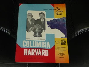 Programa de fútbol universitario Harvard At Columbia 1962 como nuevo - Imagen 1 de 1