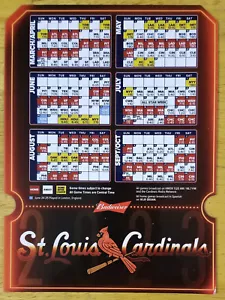 2023 St. Louis Cardinals Magnet Schedule - 3/30/2023 Home Opener SGA New - Picture 1 of 1