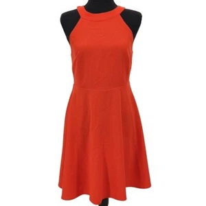 Maeve Damen Small Uma Neckholder Fit Flare Kleid Mini Orange Bold Anthropologie - Bild 1 von 7