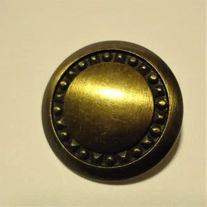 8 edle Metall Knöpfe 2,7cm/27mm Ösen-Knopf Alt-Gold Jacken Uniform Mantel Tracht - Bild 1 von 5