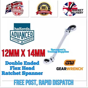 12mm x 14mm Gear Wrench Double Ended Flex Head Ratchet Spanner *FREE POST* - Picture 1 of 2
