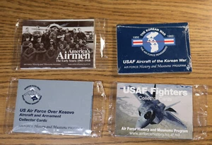 Programa de Museos de Historia de la Fuerza Aérea - Juego de 4 Paquetes de Tarjetas USAF Armamento de Aeronaves - Imagen 1 de 3