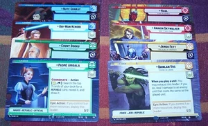 Star Wars Unlimited Twilight of the Republic Hyperspace Common Leader & Base Lot - Picture 1 of 2