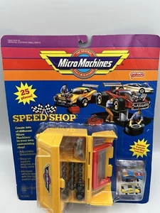 Vintage Galoob Micro Machines Speed Shop 1990 Yellow Tool Box Pit Kit - Picture 1 of 9