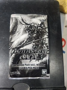 Battle Spirits Saga Tournament Pack Vol. 1 neue versiegelte ungeöffnete (1 Karte pro Packung) - Bild 1 von 1