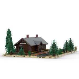 MOC-93402 Union Pacific Depot Kit Carson Colorado 4889 Pieces for Ages 11+ - Picture 1 of 11