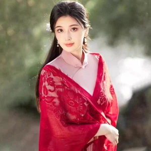 Stylische Spitzenponchos mit Fransenkanten Multiuse Schal für verschiedene Outfits $ - Bild 1 von 28