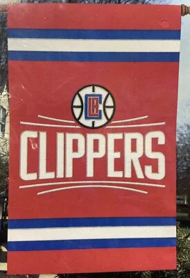 Los Angeles Clippers 2 caras bordada 44”x 28” bandera interior exterior Foto 1 de 2