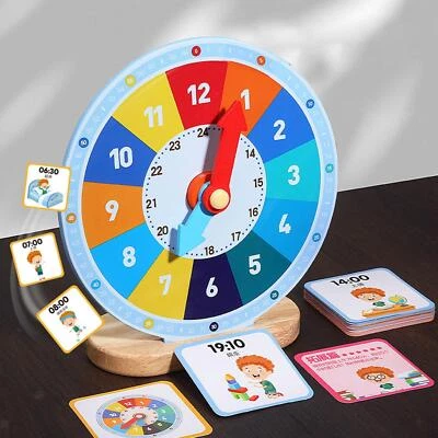 Reloj de clase analógico con indicador de minutos, reloj Montessori para 3, 4 y - Imagen 1 de 4