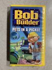 Bob the Builder - Pets in a Pickle (VHS, 2001) Yellow Hard Case