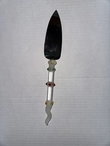 Andrea Zangzella English Stainless Steel & Glass Pie Server Vintage - Picture 1 of 6