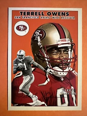 2000 Fleer Tradition 55 Terrell Owens  San Francisco 49ers  Football Card - Image 1 of 2