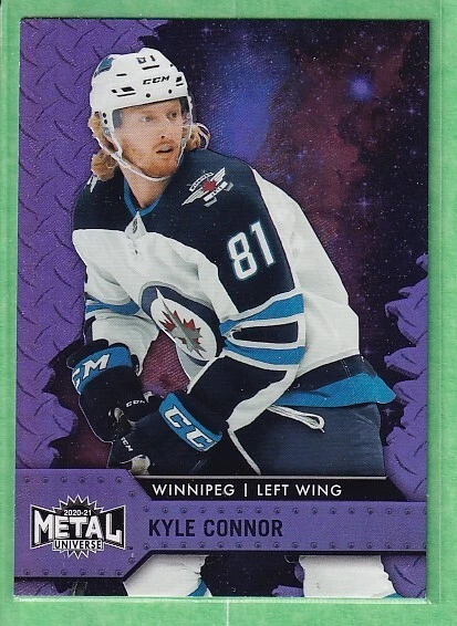2020-21 Skybox Metal Universe Purple Spectrum #81 Kyle Connor WPG Jets 32/199 - Image 1 of 2