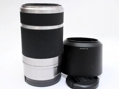 Sony E 55-210mm F4.5-6.3 OSS AF teleobjetivo zoom lente plata excelente Japón... - Imagen 1 de 3